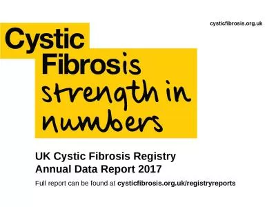 UK Cystic Fibrosis Registry