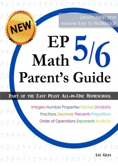 [EBOOK] EP Math 5/6 Parents Guide: Part of the Easy Peasy All-in-One Homeschool