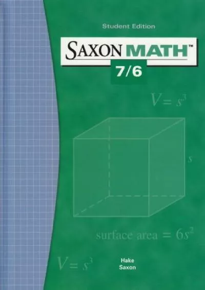 [READ] Student Edition 2004 (Saxon Math 7/6)