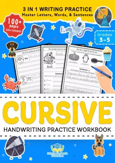 [EBOOK] Cursive Handwriting Practice Workbook for 3rd 4th 5th Graders: Cursive Letter Tracing Book Cursive Handwriting Workbook for Kids to Master Letters ... Writing Practice (Elementary Books for Kids)