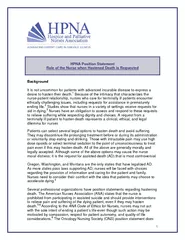 HPNA Position Statement