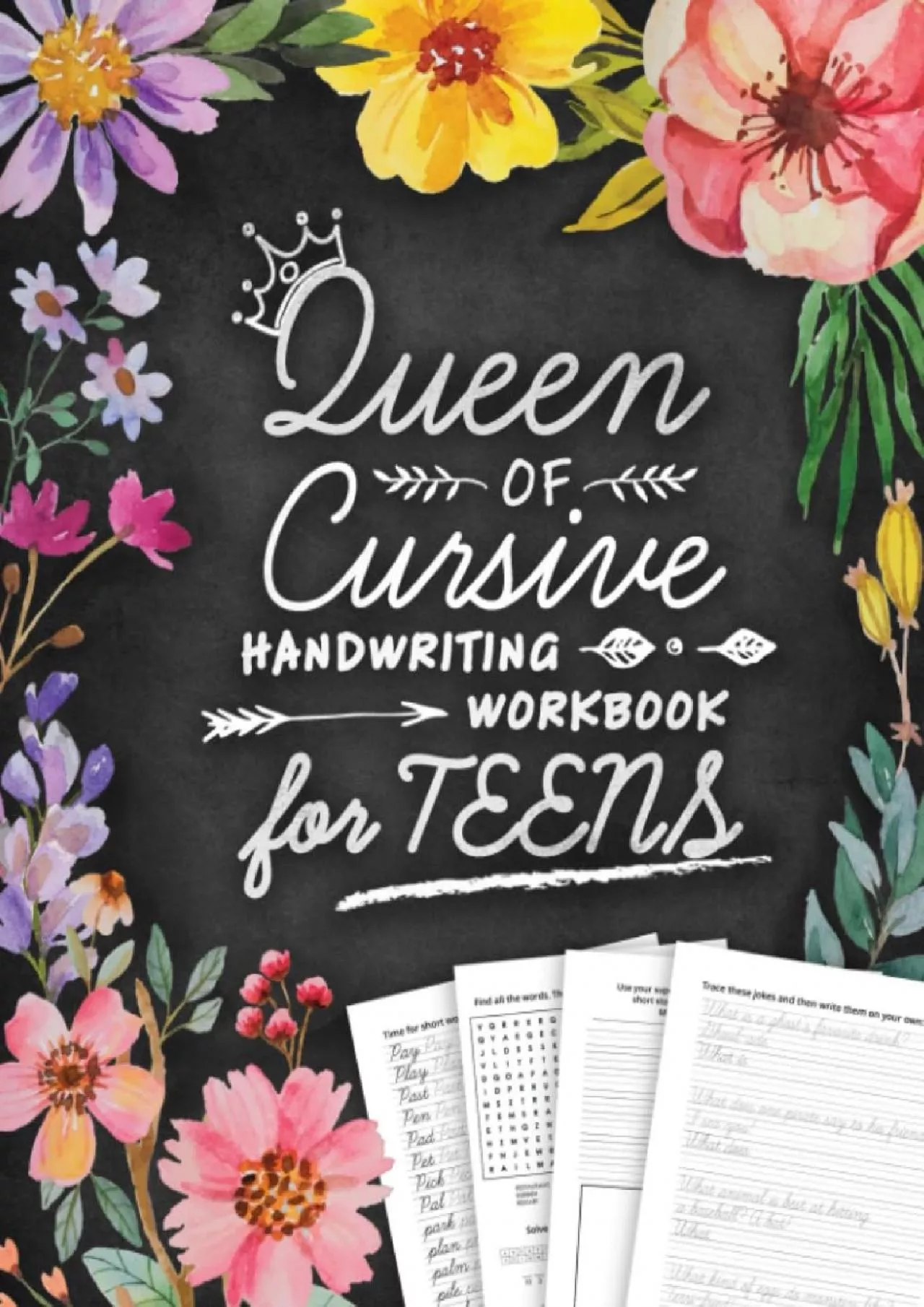 PDF-[EBOOK] Queen of Cursive Handwriting Workbook for Teens: Script Writing Practice Book