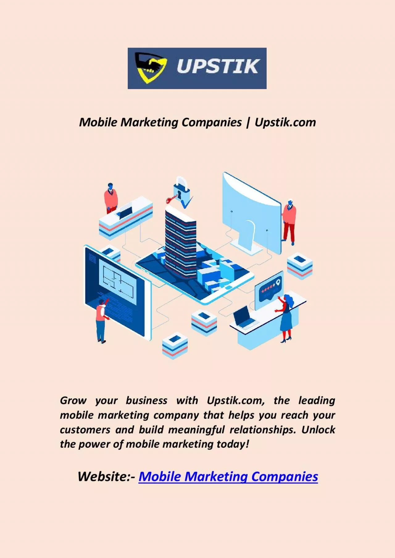 PDF-Mobile Marketing Companies | Upstik.com