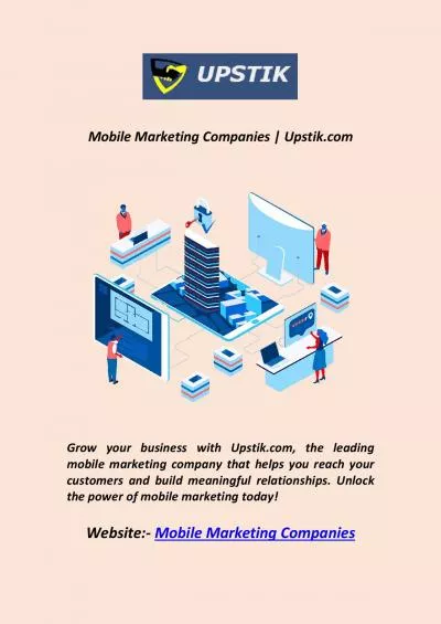 Mobile Marketing Companies | Upstik.com