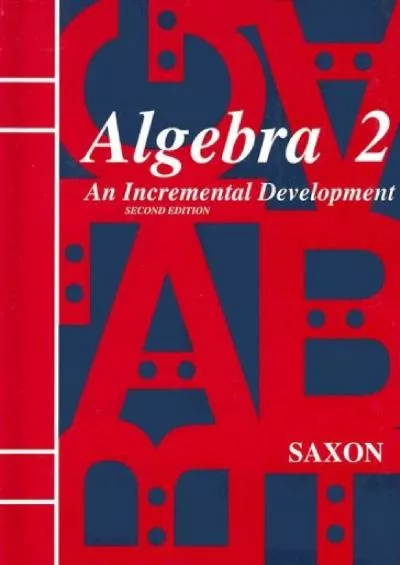 [EBOOK] Saxon Algebra 2: An Incremental Development 2nd Edition