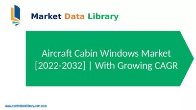 Aircraft Cabin Windows Market Size, Share, Trend