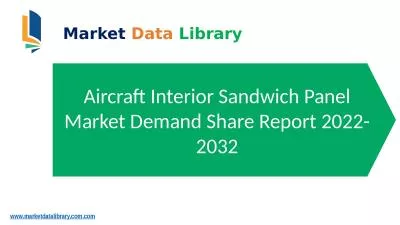 Aircraft Interior Sandwich Panel Market Size, Share, Trend, Opportunity Analysis, & Forecast 2023 to 2031