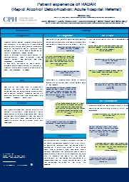 Patient experience of RADAR