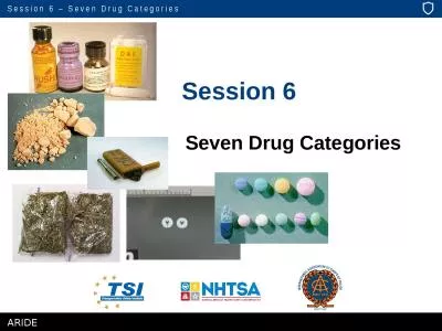 Session 6  Seven Drug Categories