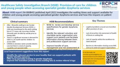 NHSE to  review and develop service specifications for