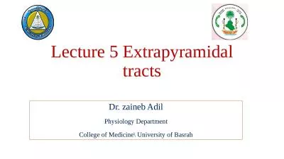 Lecture 5 Extrapyramidal tracts