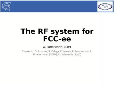 The  RF  system  for FCC-