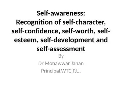 Self-awareness: Recognition