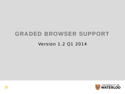 Graded Browser Support Version