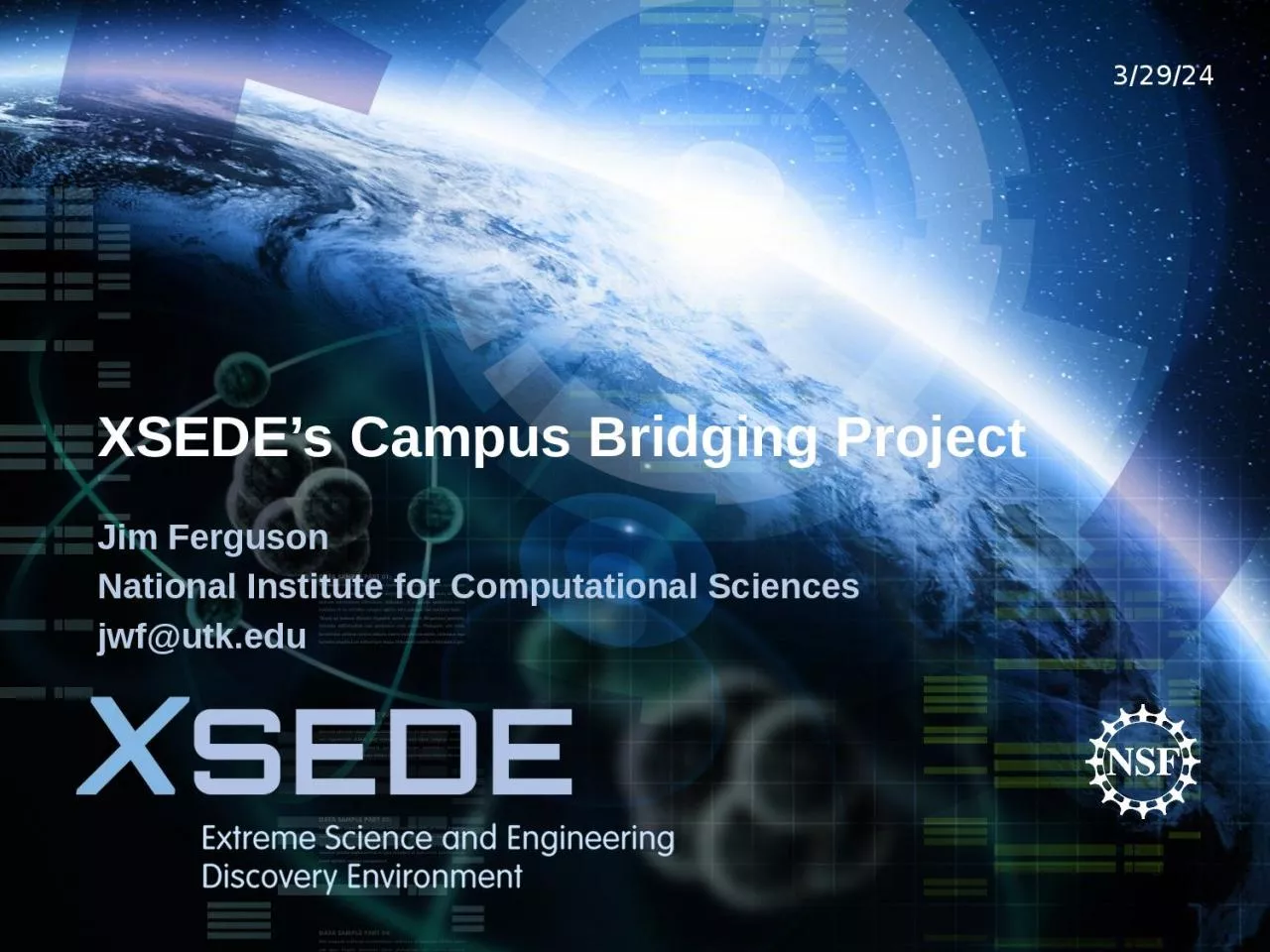 PPT-XSEDE’s Campus Bridging