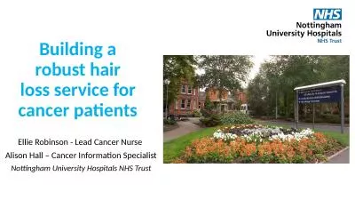 Building a robust hair loss service for cancer patients