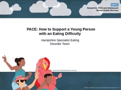 PACE: How to Support a Young Person with an Eating Difficulty