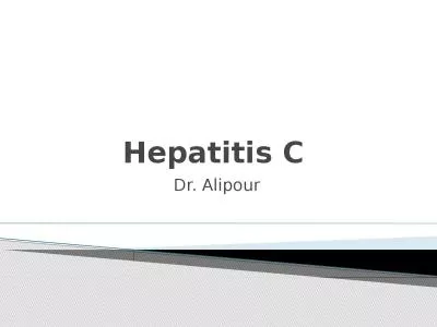 Hepatitis C  Dr.  Alipour