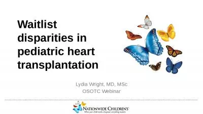 Waitlist disparities in pediatric heart transplantation