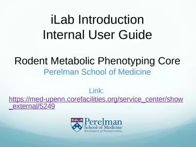 iLab  Introduction Internal User Guide