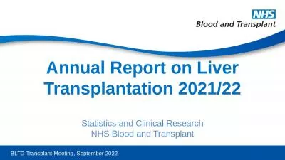 Annual Report on Liver Transplantation 2021/22