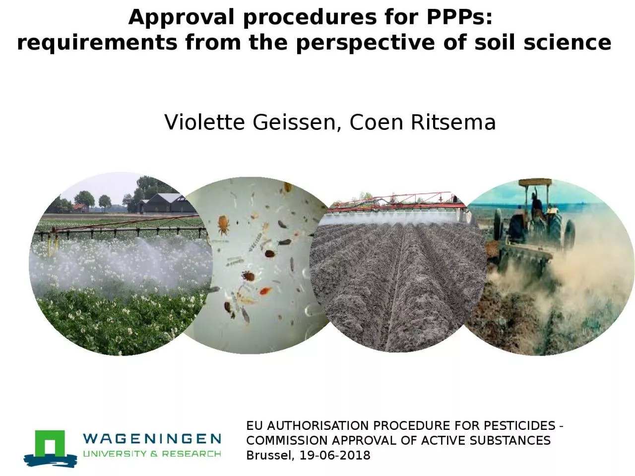 PPT-EU AUTHORISATION PROCEDURE FOR PESTICIDES -