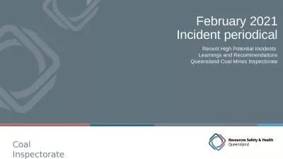 February 2021 Incident periodical