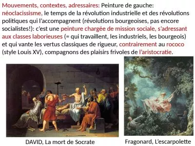 DAVID,  La mort de  Socrate