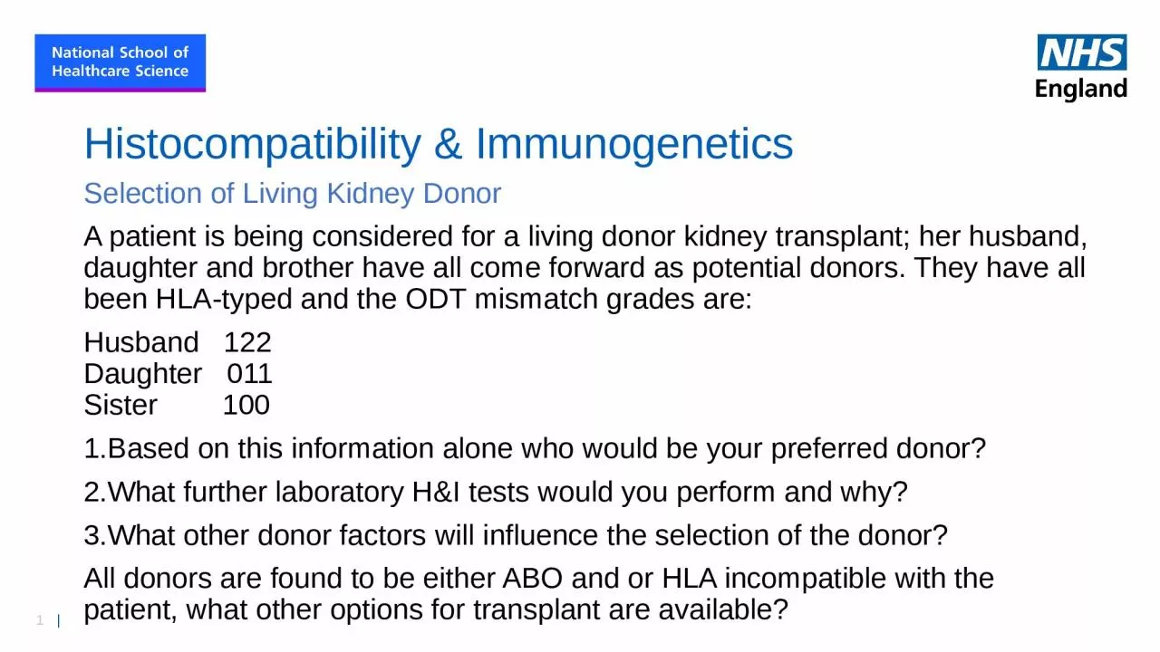 PPT-Histocompatibility & Immunogenetics