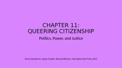 CHAPTER 11: QUEERING CITIZENSHIP