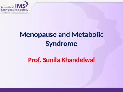 Menopause and Metabolic Syndrome