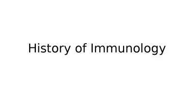 History of Immunology Edward Jenner