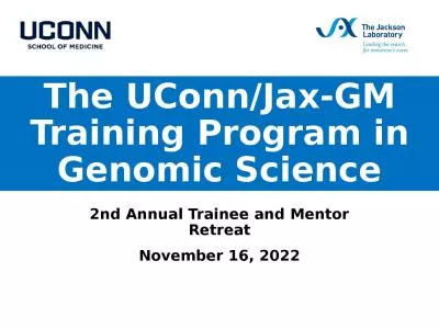 The UConn/Jax-GM Training Program in Genomic Science