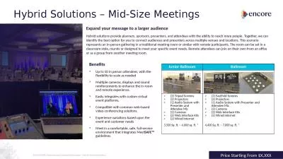 Hybrid Solutions – Mid-Size Meetings