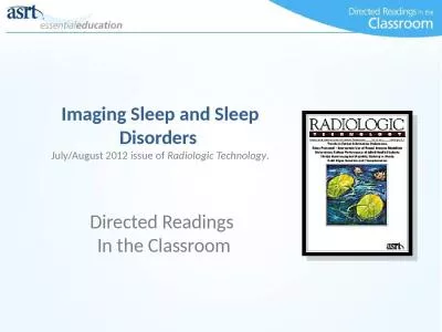 Imaging  Sleep and Sleep Disorders