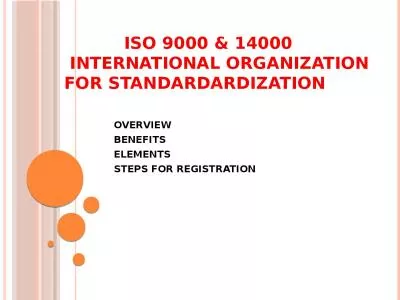 ISO 9000 & 14000  INTERNATIONAL ORGANIZATION for STANDARDARDIZATION