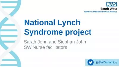 National Lynch Syndrome project