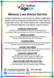 Memory Loss Advice Service