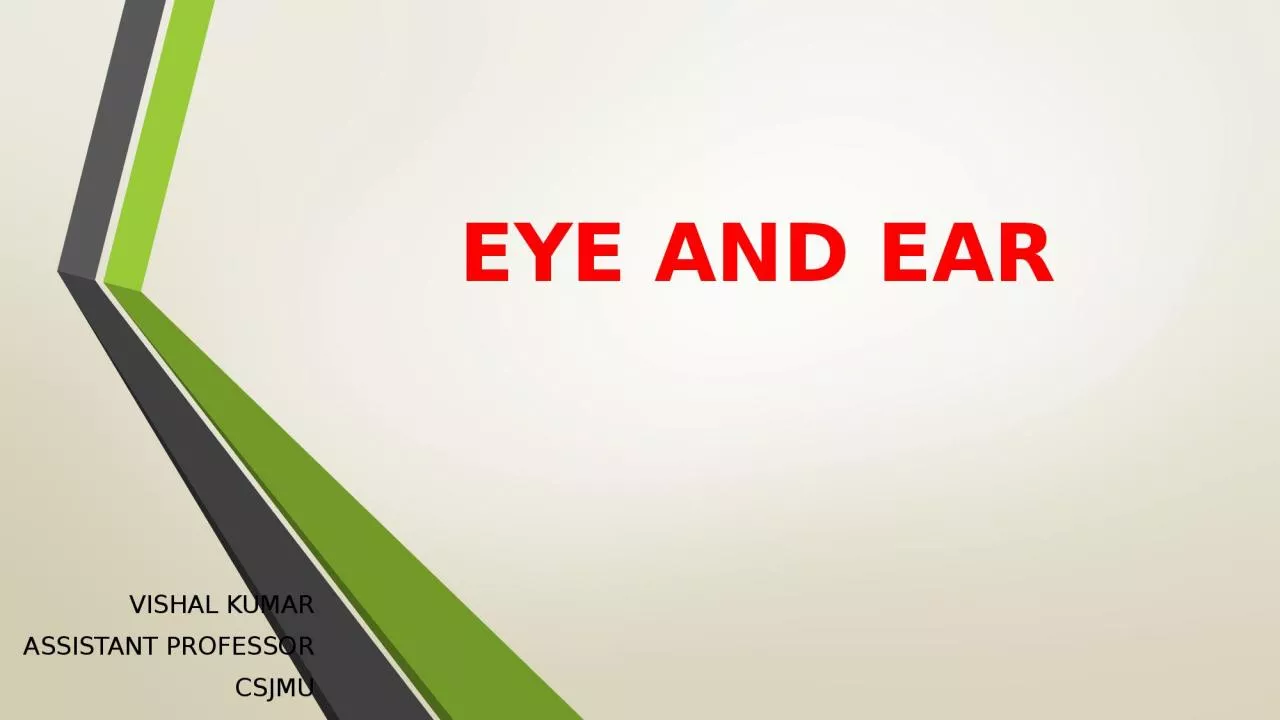 PPT-EYE AND EAR VISHAL KUMAR