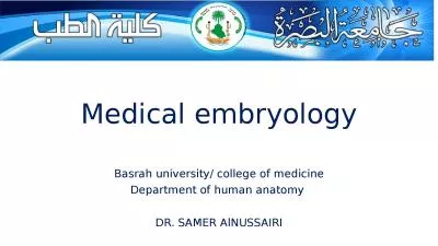 Medical embryology Basrah