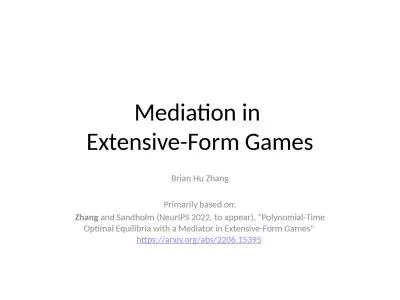 Mediation in  Extensive-Form Games