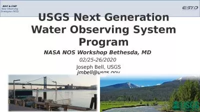 USGS Next Generation Water Observing System Program