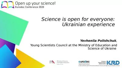Science is open for everyone: Ukrainian experience