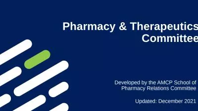 Pharmacy & Therapeutics Committee
