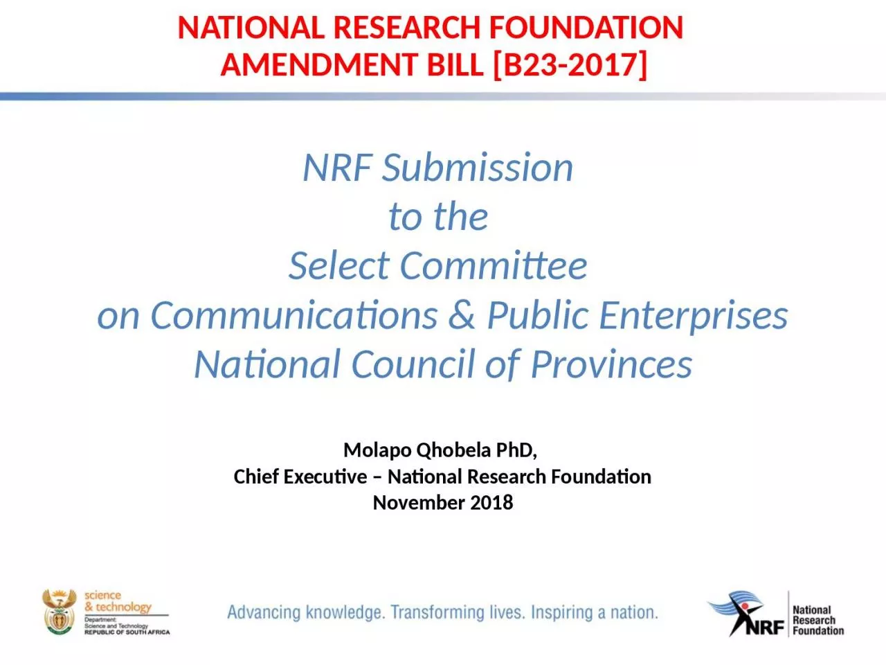 PPT-NATIONAL RESEARCH FOUNDATION