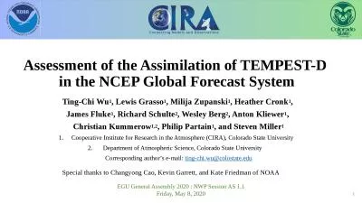 Assessment of the Assimilation of TEMPEST-D