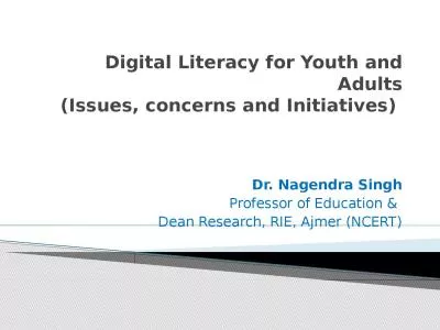 Digital Literacy for Youth and Adults