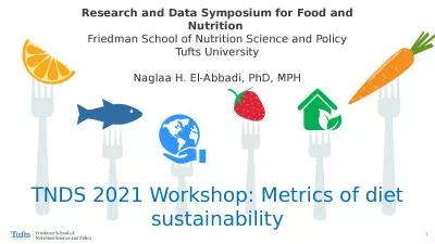 TNDS 2021 Workshop: Metrics of diet sustainability