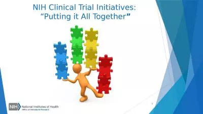 NIH Clinical Trial Initiatives: