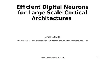 Efficient Digital Neurons for Large Scale Cortical Architectures